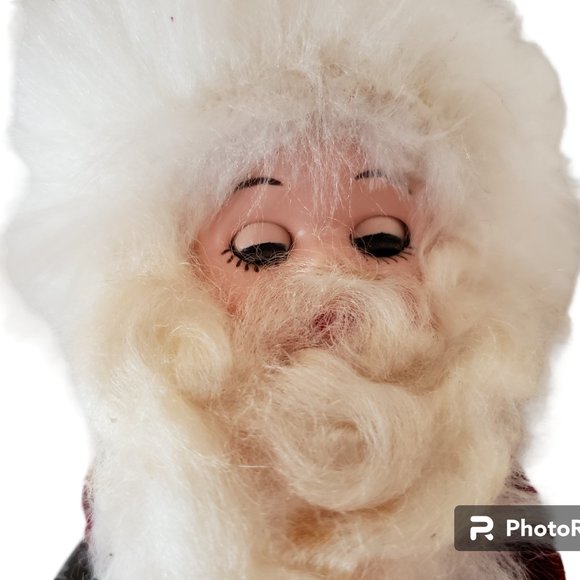 Santa Claus Doll Sleepy Eyes 8" Celluloid? Vintage 1950s 50s MCM RARE - Picture 8 of 10